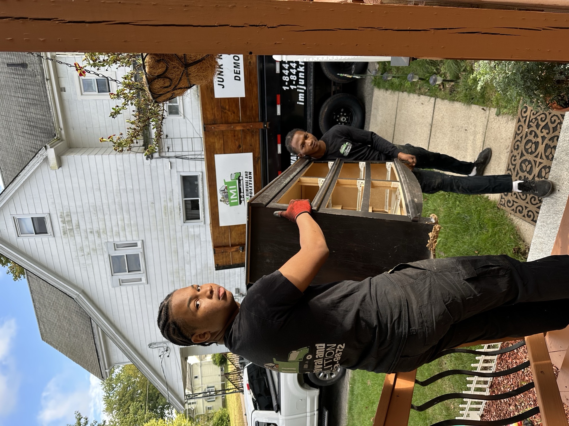 IMI crew removing junk and demolition work in Boston